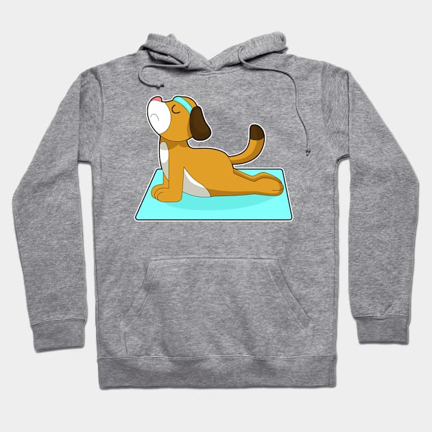 Dog Yoga Fitness Gymnastics Hoodie by Markus Schnabel